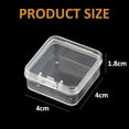 thumbnail image 2 of Transparent plastic box with lid for storage, 40*40*18mm, 8 pieces, 2 of 5