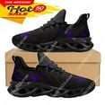thumbnail image 1 of Zapatillas deportivas con estampado 3D de hojas verdes de marihuana para mujer, transpirables, con cordones, cómodas, con plataforma,, 1 of 6