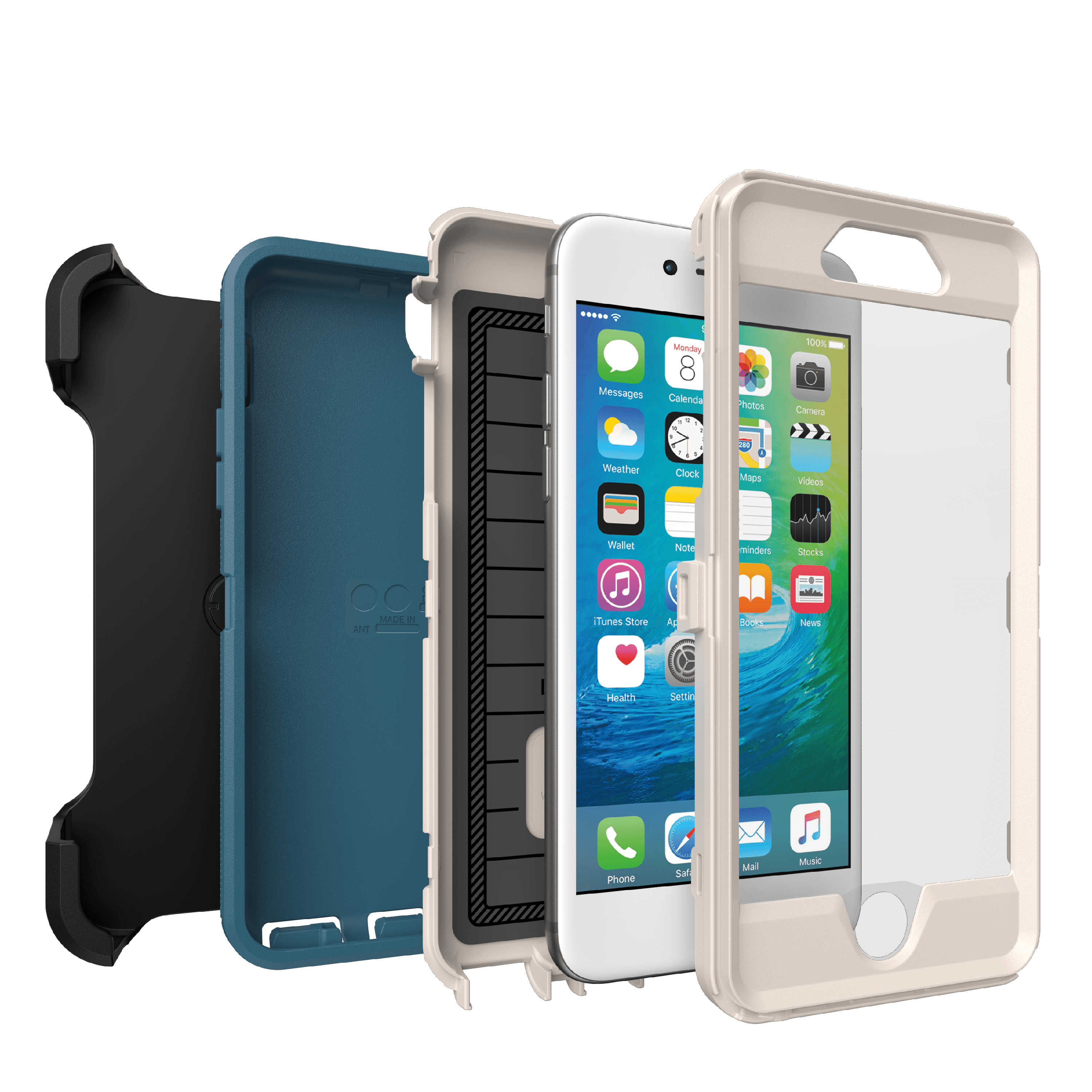 OtterBox Defender Series Pro Phone Case for Apple iPhone 6, iPhone 6s , Blue