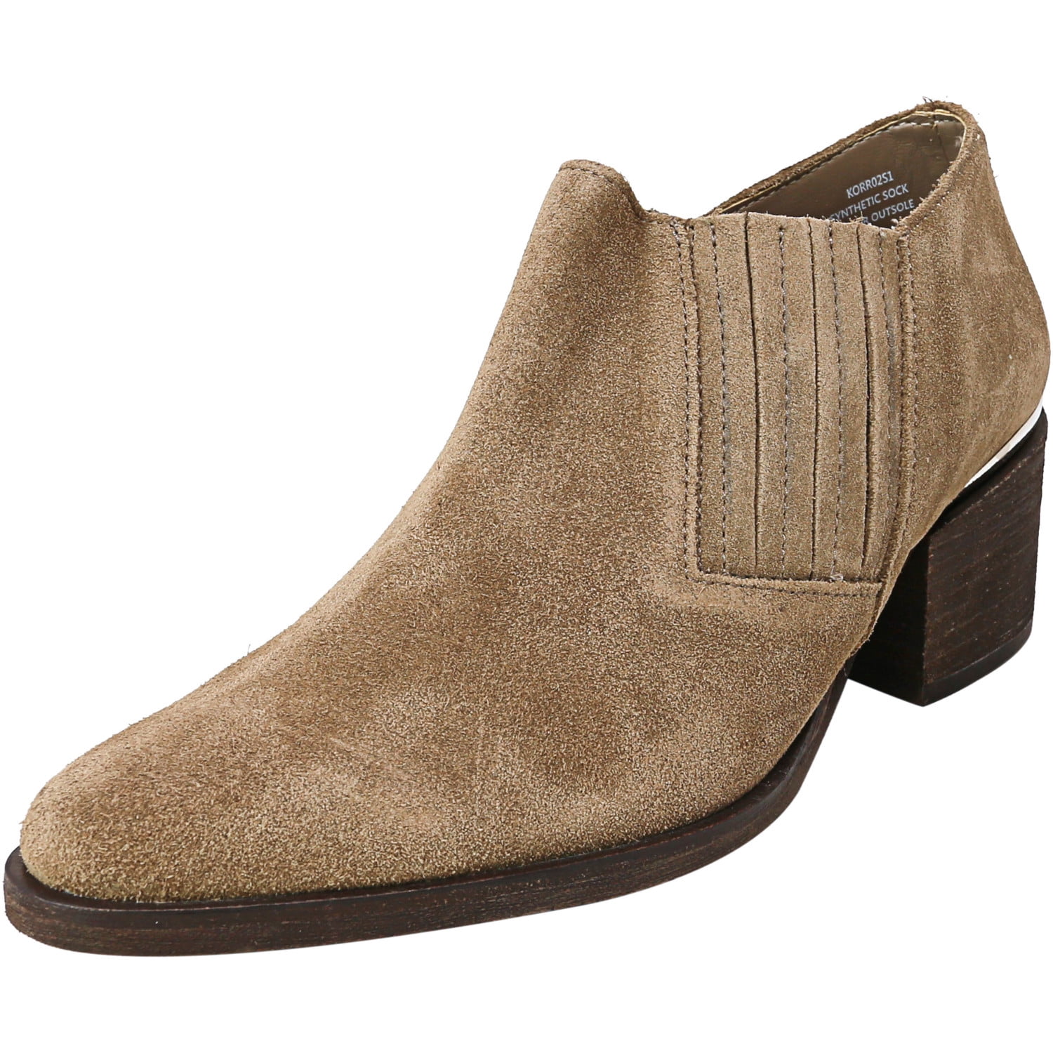 steve madden tusk chunky sole boots in beige suede
