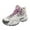 Purple, variant on Men's High Top Leather Hiking Sneakers for Outdoor Trekking with Durable Traction and Comfortable Walking Experience