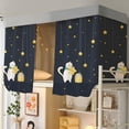 thumbnail image 6 of ARLAJO 2026 New Bottom Bunk Bed Curtains Dorm Home Privacy Bed Cloth Curtain Shading Breathable Bed Canopy with Rope and Buckles for Children Teen Loft Bed Single Sleeper, 6 of 7