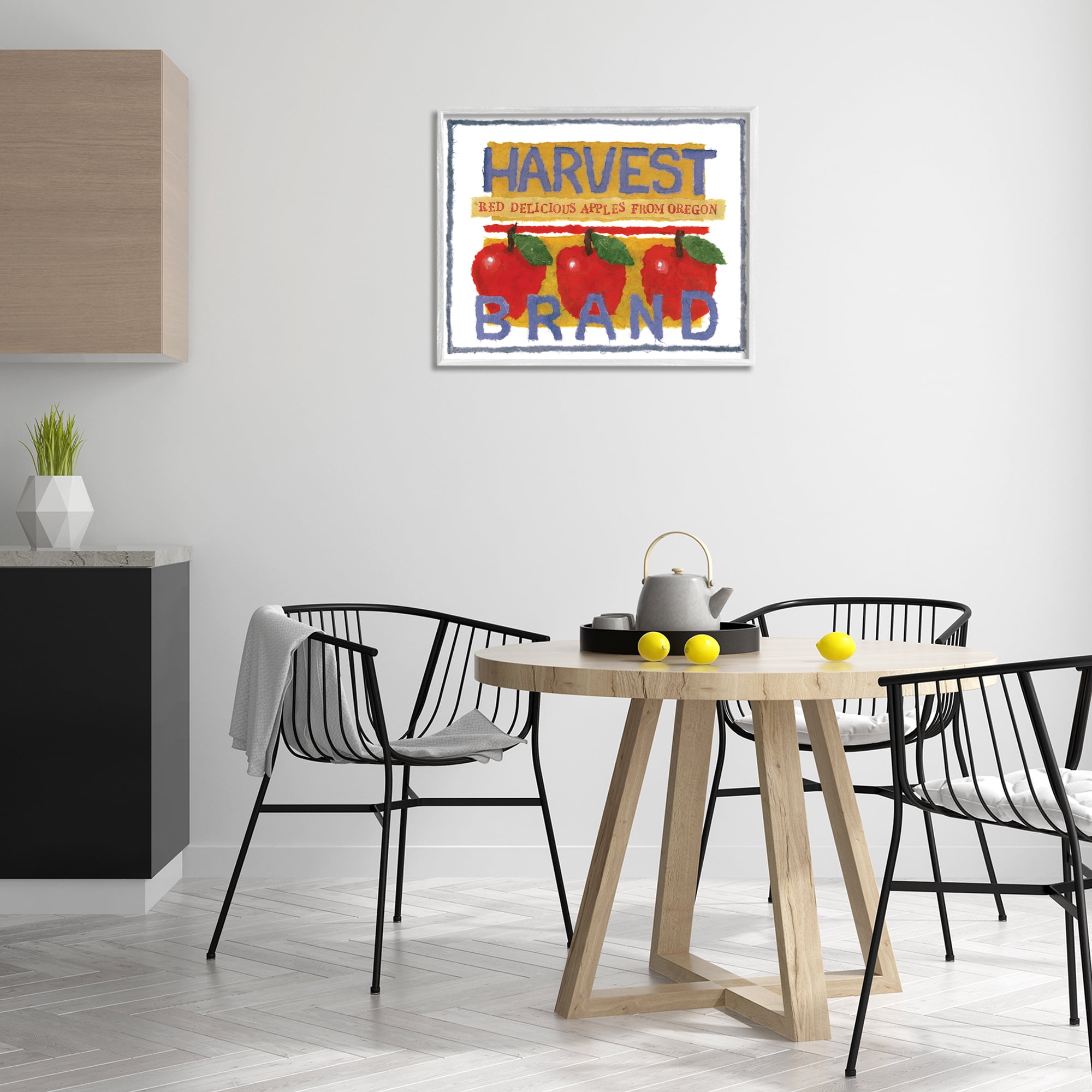 Stupell Industries Oregon Harvest Apples Food & Beverage Painting White Framed Art Print Wall Art, 30 x 24