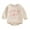 Apricot, variant on Sylvamorning Baby Boys Girls Bubble Romper Long Sleeve Embroidery Letter Onesie Bodysuit Newborn Infant Casual Jumpsuit Spring Fall Daily Clothes 3M 6M 12M 18M