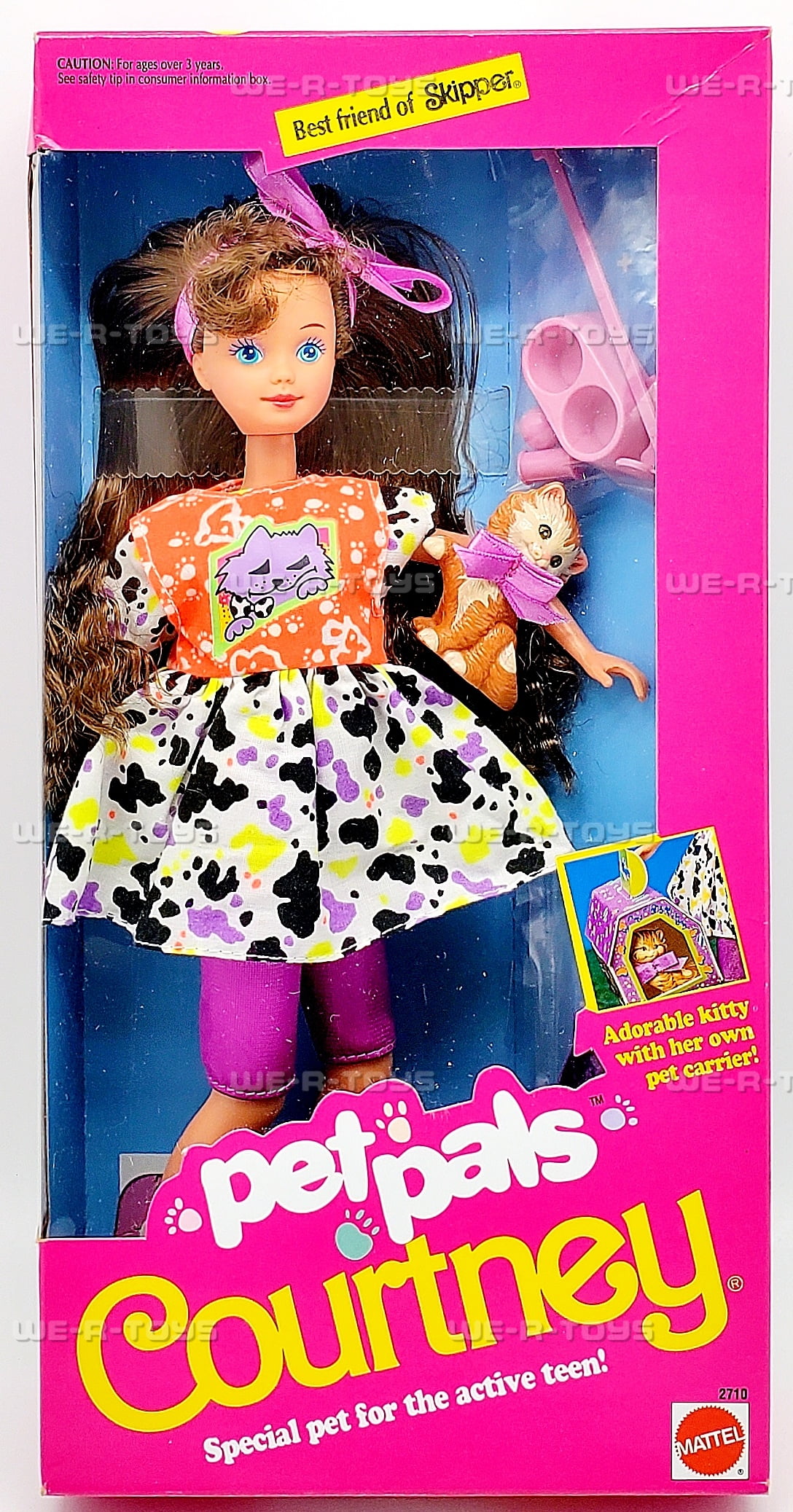 1991年ヴィンテージ BarbieバービーCourtneyネコ猫ペット未開封 1991年ヴィンテージ BarbieバービーCourtneyネコ猫ペット未開封