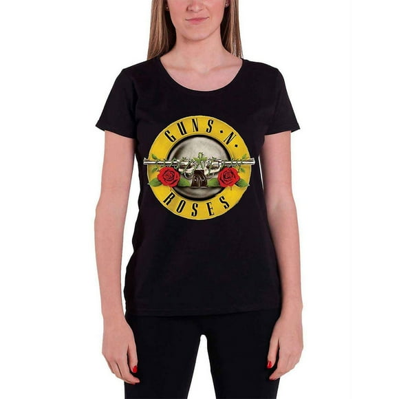 Guns N Roses T-Shirt à Logo Classique pour Femmes