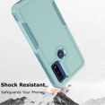 thumbnail image 6 of For Motorola Moto G pure/ G Power (2022) Case, 2 in 1 Hard PC Phone Case for Moto G pure/ G Power（2022）, Takfox Rubber & Rugged Shockproof Full Body Protection Case Cover,Green, 6 of 7