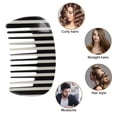 thumbnail image 7 of Unique Bargains Hair Comb Wide Tooth Anti-Static Pocket Size Comb for Thick Curly Hair Detangling Comb White Black, 7 of 7