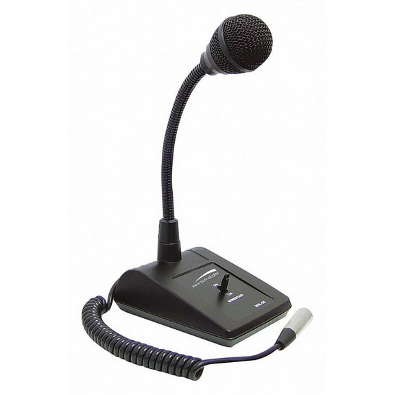 Speco Technologies Tabletop Microphone,Adjustable Gooseneck  MHL5S