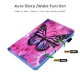 thumbnail image 3 of Galaxy Tab A 10.1" Case (2016 NO S Pen Version) SM-T580 T585, Allytech Slim Stand Folio Flip Smart Cover Auto Sleep Wake Feature Soft TPU Back Cover with Cards Slots, Rose Butterfly, 3 of 8