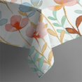 thumbnail image 4 of Floral Square Tablecloth 42x42in(107x107cm) – Waterproof Polyester Printed Table Cover, Wrinkle Resistant & Washable for Kitchen Dining Picnic Party Decor, Thanksgiving,Christmas, Spring,Flower, 4 of 6