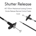thumbnail image 2 of 40" 100cm Mechanical Locking Camera Shutter Release Remote Control Cable Cord, 2 of 6
