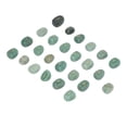 thumbnail image 4 of Juego de 25 uds de piedras rúnicas talladas a mano, Aventurina verde pulida, alfabeto portátil grabado para personas mayores para profesionales principiantes, 4 of 5