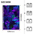 thumbnail image 2 of FORMRS 1-Subject Spiral Notebook 8" x 5" College Ruled 60 Refillable Sheet A5 Hard Cover, Dark Mushrooms Pattern, 2 of 7