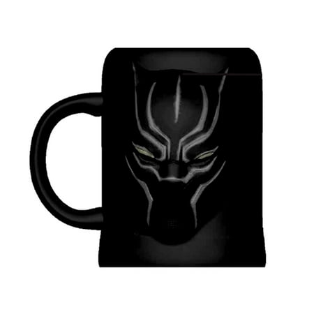 

Novelty Character Collectible Drinkware Marvel Comics Black Panther Molded Ceramic 16oz Coffee Mug