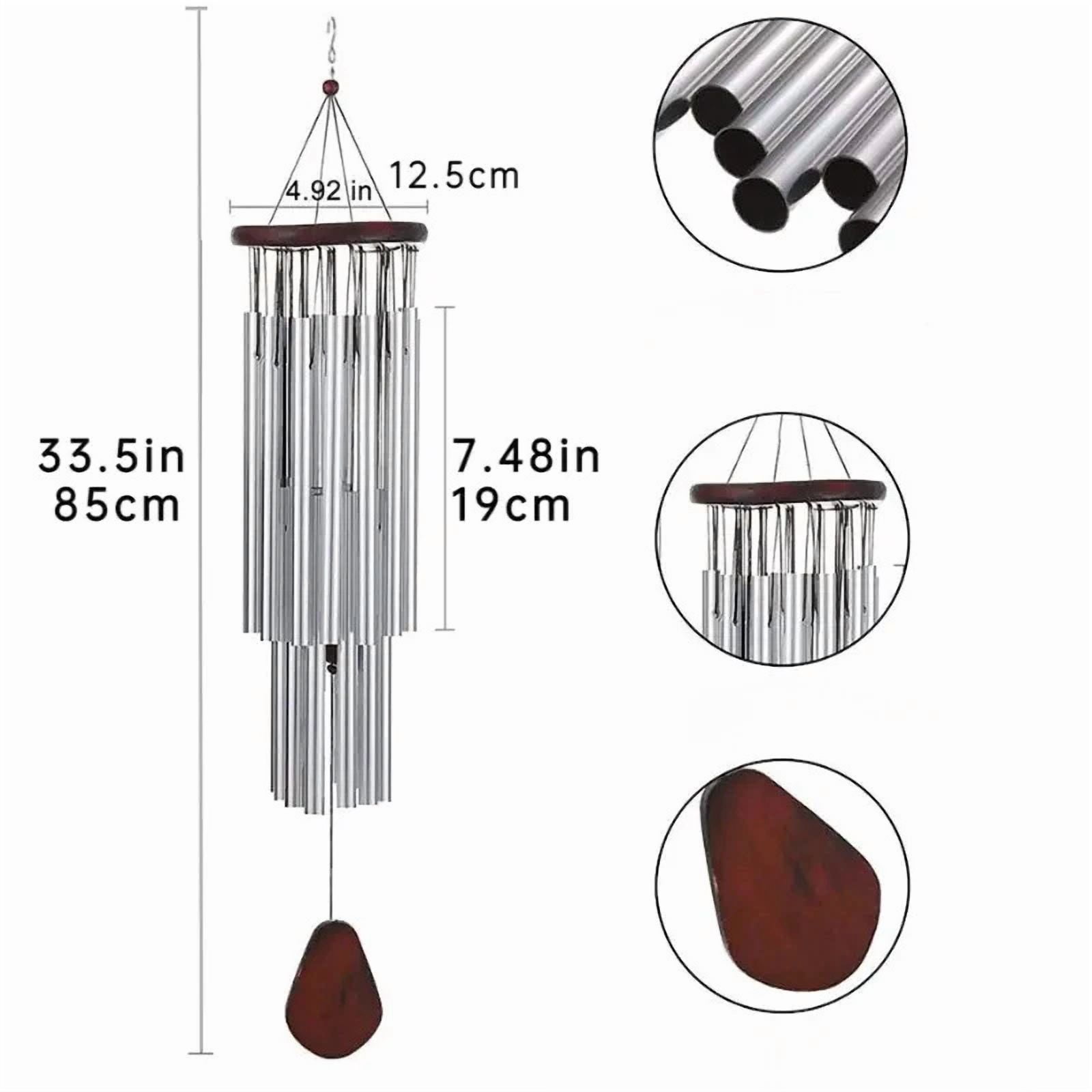 PURELY- Large 27 Tubes Windchime Chapel Bells Wind Chimes Outdoor Garden Home Decor Gift