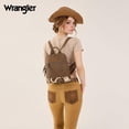 thumbnail image 4 of Wrangler Backpack Purse for Women Medium Ladies' Bookbag Travel Work Daypacks Bags, Cow-Coffee, 4 of 7