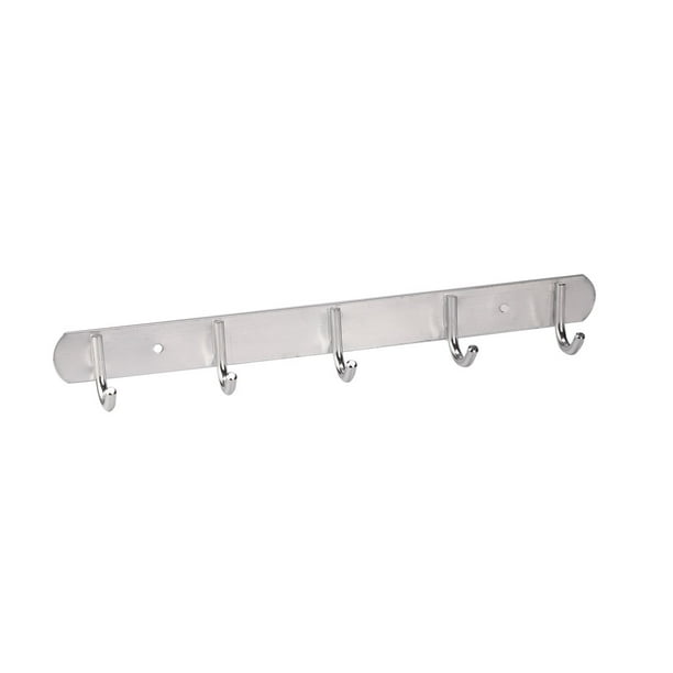 Uxcell Wall Mounted Hooks Rack Metal Hat Towel Clothes Coat Hook Hanger 