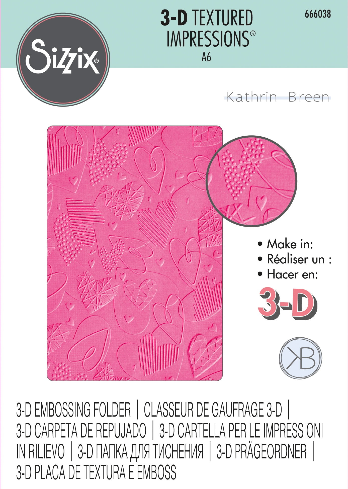 Sizzix Texture Fades A2 Embossing Folders by Tim Holtz, Book