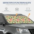 thumbnail image 4 of Windshield Sun Shade, Tropical Flowering Hummingbird Foldable Car Sun Shade Windshield For Front, 2 Pieces, 4 of 4