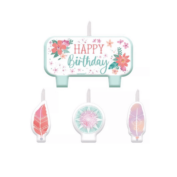 Free Spirit Birthday Candle Set