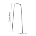 thumbnail image 5 of 50 Pack Hot-dip Galvanized Landscape Staples Plant Cover Gauge Tent Stakes Garden Stakes Landscaping Fabric Yard Stakes for Decoration Weed Barrier Fabric, 5 of 5