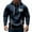 02-Navy, variant on Dezsed Men's Fleece Hoodies Casual Long Sleeve Drawstring 1/4 Zipper Athletic Workout Pullover Sweatshirts for Men Khaki S