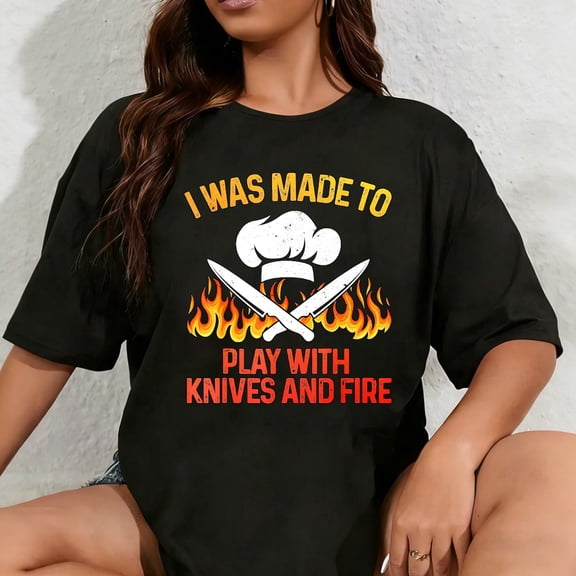 100% Cotton Funny Chef Design for Men Women Cooking Lovers Culinary Chef T-Shirt