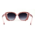 thumbnail image 2 of Super Dripping Huge Rhinestone Full Bling Cat Eye Sunglasses Pink Smoke, 2 of 4