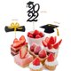 thumbnail image 4 of 48 piezas 2022 Graduación Cupcake Toppers Selecciones de alimentos para decoraciones de escue secundaria Zulema primeros de la torta, 4 of 8