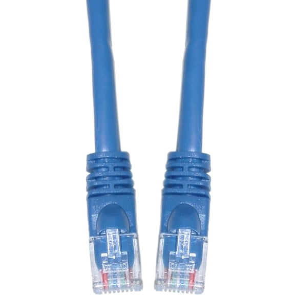 Cat6 Ethernet Cable, 24AWG, RJ45 Gold Plate Connector, ETL, 4 Pair Stranded Copper, Snagless Mold Boot Unshielded Twisted Pair (UTP) Internet Network Patch Cable, 6 Inches, Blue, CableWholesale
