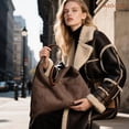 thumbnail image 3 of JASGOOD Vintage Suede Hobo Bag for Women Soft Oversized Shoulder Purse, Casual Daily Handbag, 3 of 8