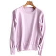 thumbnail image 1 of Maydear Women's Round Neck Long Sleeve Sweater Pullover Knit, Stretch Fitted Knitted Bottoming Shirt, 1 of 5
