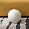 thumbnail image 7 of 9 inch Boucle Ball Throw Pillow Nordic Round Toss Pillow Detachable Sphere Shaped Decorative Pillow for Couch, Sofa, Bedroom (Cream, 9 inch), 7 of 7