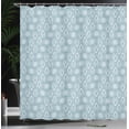 thumbnail image 3 of Ambesonne Abstract Shower Curtain, Japanese Floral Patterns, 69"Wx75"L, Pale Teal Cadet Blue, 3 of 4