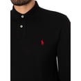 thumbnail image 4 of Polo Ralph Lauren Classics Men's Black Slim Fit Polo Shirt, Size Small, 4 of 5