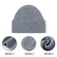 thumbnail image 3 of Gorro Cálido de cachemira y lana de cordero MFZFUKR, 3 of 5