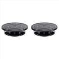 thumbnail image 1 of 2X Plataforma Giratoria de 11 Pulgadas para Esculpir Pasteles, Mesa Giratoria para Pintar en Color Negro, 1 of 5