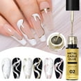 thumbnail image 3 of Nail Glue, Metal Glue, High Density Phototherapy Nail Art Glue for Precise Edge Painting, LED Compatible, Long Lasting Finish, Easy Application Gel, 3 of 5