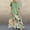 Green, variant on ZANZEA Women Short Sleeve Round Neck Floral Maxi Dress