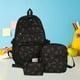 thumbnail image 2 of Conjunto de tres piezas de bolso con lazo para mujer, mochila de gran capacidad, bolso de hombro, bolso de mano, conjunto de monedero versátil para uso diario, decoración con lazo de moda., 2 of 5