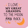 thumbnail image 4 of Inktastic I Love My Great Grandpa to the Moon and Back Boys or Girls Baby Bib, 4 of 4