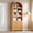 31.5“W Natural Wood, variant on Kromapolis 6-Tier Arched Storage Bookcase with 2 Adjustable Shelves,Narrow Wood Bookshelf Open Display Shelves for Living Room,Entryway,Bedroom,Rich Black and Light Honey,Assembly Require