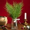thumbnail image 5 of 24-Pack Artificial Norfolk Pine Branches for DIY Christmas Crafts, Realistic Faux Greenery for Indoor Outdoor Xmas Decor A, 5 of 9