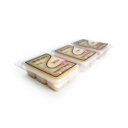 Vanilla Wax Melts Variety Pack - 3 Highly Scented 3 Oz. Bars - Made With Natural Oils - Vanilla Bean, Vanilla Maple, Cinnamon Vanilla - Air Freshener Cubes Collection