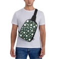 thumbnail image 6 of Chest Bag Dual Pocket 11.8×7.7×2.4in Waterproof Double-Pocket Large Capacity With No Inner Pouch Pockets And Double Drawstrings Smoothly Seamless Golf Pattern, 6 of 8