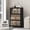 Dark, variant on 144QT Lockable Storage Bins with Lids - Stackable Storage Cabinet with Doors and Wheels, Collapsible Plastic Organizer and Containers for Closets, Office, 3 Pack Cubes