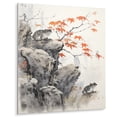 thumbnail image 2 of Designart "Frog Toads Asian Painting I" Asian Art Metal Wall Art, 2 of 5