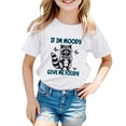 thumbnail image 4 of Chandails pour Filles Imprimé T-Shirt Fille Tout-Petit Manches Courtes Col Rond Jolis Hauts d'Été pour Adolescentes 3-4 Ans Mode Filles, 4 of 4