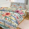 thumbnail image 3 of Quilt Cover Set Fashionable Printed Bedding Covers with Pillowcase Home Textiles, Spring Floral Queen (90"x90"), 3 of 5
